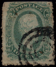 Confed #11e VF, used, officially perfed 12 1/2,  lovely target cancel,   SUPER SELECT!