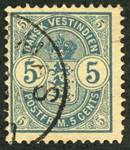 Danish West Indies #22 F/VF used, nice