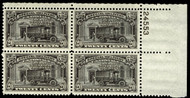 #E19 F-VF OG NH Plate Block of 4  (stock photo - position and plate number collectors - please inquire for special requests)