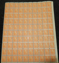 # 638 F/VF OG NH, sheet of 100, nice **Stock Photo - you will receive a comparable sheet**