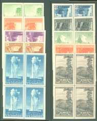 # 756 - 765 SUPERB no gum as issued NH, Centerline Blocks, complete set, each one hand selected!   GEM SET! (Stock Photo - You will receive a comparable stamp)