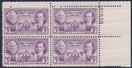 # 776 F/VF or better OG NH, plate block of 4, nice  (stock photo - position and plate number collectors - please inquire for special requests)