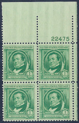 # 859 F/VF or better OG NH, plate block of 4 (stock photo - position and plate number collectors - please inquire for special requests)