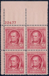 # 860 F/VF or better OG NH, plate block of 4 (stock photo - position and plate number collectors - please inquire for special requests)