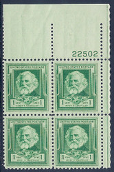 # 864  F-VF OG NH (or better) Plate Block of 4 (stock photo - position and plate number collectors - please inquire for special requests)