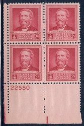 # 875 F-VF OG NH (or better) Plate Block of 4 (stock photo - position and plate number collectors - please inquire for special requests)