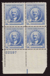 # 887 F-VF OG NH (or better) Plate Block of 4 (stock photo - position and plate number collectors - please inquire for special requests)