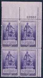 # 902 F-VF OG NH (or better) Plate Block of 4 (stock photo - position and plate number collectors - please inquire for special requests)