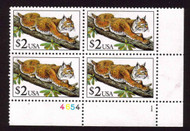 #2482 $2 Bobcat, F/VF NH, (stock photo - position and plate number collectors - please inquire for special requests)