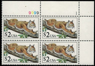 #2482 VF OG NH, $2 Bobcat,  (STOCK PHOTO), position and plate collectors please inquire about plate numbers and/ or special positions.