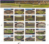 #3510 - 19,   34c Baseball Fields,  HALF SHEET  Se - tenant-Stock Photo - you will receive a comparable stamp