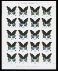 #4736a 66c  Swallow, VF NH IMPERF SHEET of 20, LIMITED SUPPLY, Rare! STOCK PHOTO