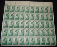 #1068 3c New Hampshire, F-VF NH or better,  FULL SHEET, post office fresh, STOCK PHOTO