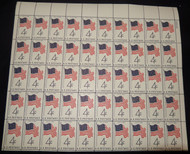 #1153 4c 50-Star Flag, Full Sheet, F/VF OG NH or better, post office fresh, STOCK PHOTO