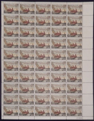 #1207 4c Winslow Homer Issue, F-VF NH or better,  FULL SHEET, post office fresh, STOCK PHOTO