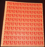 #C 72 10c Fifty Star Runway, F/VF OG NH, Full Sheet of 100, Post Office Fresh, STOCK PHOTO!