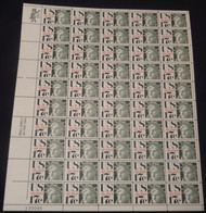 #C 80 17c Statue of Liberty, F/VF OG NH, Full Sheet of 50, Post Office Fresh, STOCK PHOTO!