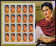 #3509, 34c Frida Kahlo,  Sheet, STOCK PHOTO