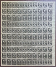 # 821 16c Lincoln, VF/XF OG NH, Full Sheet of 100,  Post office fresh!  Nice! (Stock Photo - You will receive a comparable sheet)