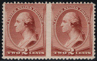 # 211Bc VF OG LH, Pair Imperf Between, w/PF (11/21) CERT, a wonderful classic error, SUPER NICE and SELDOM SEEN!