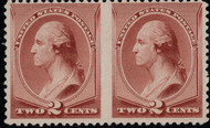 # 211Bc VF OG LH, Pair Imperf Between, w/PF (11/21) CERT, a wonderful classic error, SUPER NICE and SELDOM SEEN!