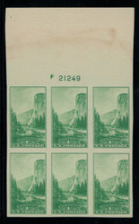 # 756 VF/XF NH Plate Block of 6, Nice! (Stock Photo - You will receive a comparable stamp)