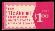 #C 78a  BKC22  $1.00  11c Carmine Jet, COMPLETE BOOK F/VF NH, fresh book, *STOCK PHOTO*