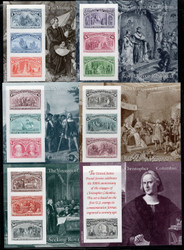 #2624 - 2629 P Imperf Sheets, SUPERB OG NH, known only as proofs, VERY RARE AS A COMPLETE SET OF SHEETS, without FAULTS, most have wrinkles or creases, Catalogs $4500.00  SUPER RARE!