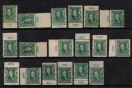 # 300 F/VF OG NH, ONLY 1 STAMP PER PRICE, plate number single,   Order as many as you like and tell us the plate numbers you would like.