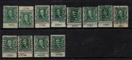 # 300 F/VF used, ONLY 1 STAMP PER PRICE, plate number single, Order as many as you like and tell is the ROW and COLUMN or plate number of the ones you want.