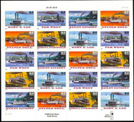 #3091 - 95b, 32c Riverboats, VF/XF NH, special die cut,  Sheet, STOCK PHOTO