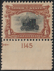 # 296 VF OG NH, plate 1145, Great stamp!