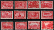 #Q 1 -Q12 F/VF to VF OG H, complete set, very nice and fresh!