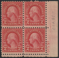 # 583 F-VF OG NH, plate block, no faults, Great!