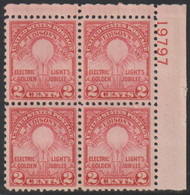 # 655 VF/XF OG NH, plate block, Select!