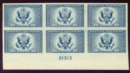 # 771 VF Mint no gum as issued, imperf plate block, fresh color!