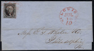 #   2 VF/XF, w/PF (01/21) CERT, a super nice, four margin stamp, fresh red cancel, SELECT!