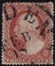 #  25 F/VF, town cancel, nice bold color!