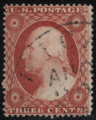 #  25 F/VF, town cancel, nice color!