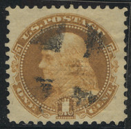 # 112 VF, fancy cork cancel, nice stamp!