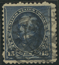 # 227 F-VF, handstamp cancel, robust color!