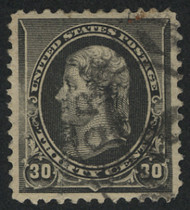 # 228 SUPERB, fancy cancel, beautiful stamp!