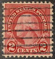 # 595 VF/XF, seldom seen with such large margins,  with piece from which it was soaked from, VERY RARE USED!