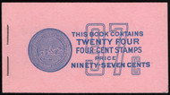 #1036b BK109 Book, 100% PLATE NUMBERS 27188/ 27189, F/VF OG NH, full booklet with panes, super fresh!