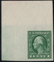 # 408 XF OG NH, Corner Margin Single,  small gum skips, super fresh! SELECT!