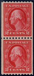 # 442 XF OG NH, Pair, w/CROWE (08/22) CERT, nice stamp!