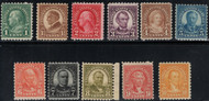 # 581 - 591 F-VF OG NH, Complete set, awesome variety of colors! Great set!