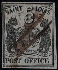 #     11x4 VF/XF, w/PF (08/07) CERT, a four margined sound copy, fresh color and impression, comes with the piece from the cover,  the 11x4 is one of the scarcest of the St Louis Bears,  SUPER STAMP!