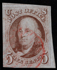 #   1 XF, w/PF (05/19) and (11/03) CERTS, large margins, two super big, fainter red cancel, SUPER!