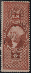 #R 91c F-VF, Mortgage, nice cancel, no faults, Great stamp!
